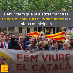 Plataforma per la Llengua  denuncia que la justícia francesa relega el català a un ús secundari als plens municipals