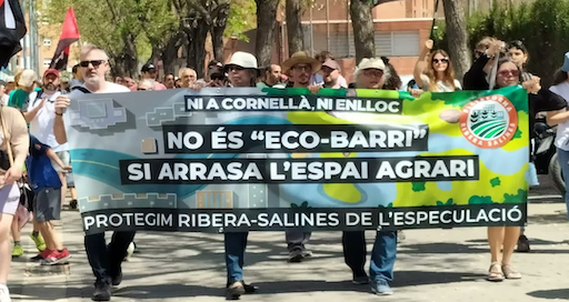 Mobilització al Baix Llobregat en contra dels plans urbanístics especulatius i agressius