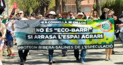 Mobilització al Baix Llobregat en contra dels plans urbanístics especulatius i agressius