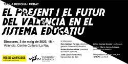 Taula redona sobre el futur del valencià en el sistema educatiu