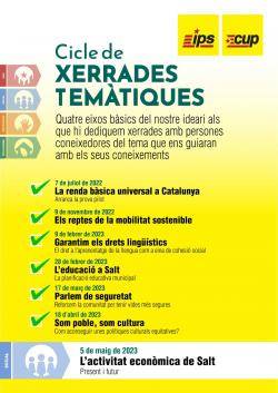 Independents per Salt-CUP (IPS-CUP) tanca el cicle de xerrades temàtiques iniciat el juliol de 2022