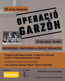 Projecci&oacute; del documental de l'Operaci&oacute; Garz&oacute;n a Massamagrell