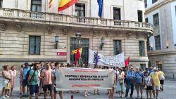 Protesta a Palma contra els talps de l'Estat espanyol al si dels moviments populars dels Països Catalans