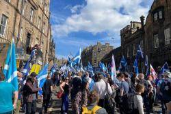 Clam a Edinburg a favor de la Independència d'Escòcia