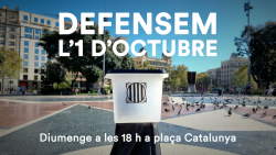 Crida del President Puigdemont a partircipar als per commemorar el actes del Primer d'Octubre