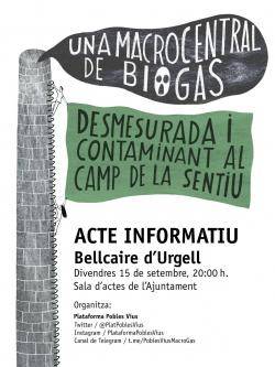 Impulsen  la campanya "Aturem el macrogàs del camp de la Sentiu"