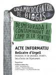 La CUP presenta al·legacions contra la central de Biogàs projectada a la Sentiu de Sió