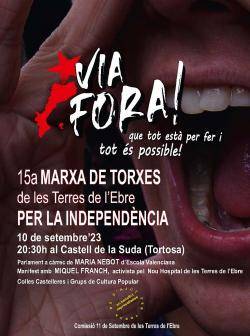15a Marxa de Torxes de les Terres de l?Ebre per la independència