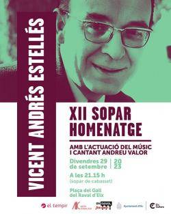 XII Sopar-Homenatge Vicent Andrés Estellés a Elx