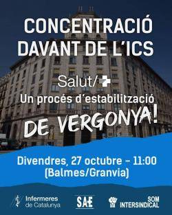 Mobilització per l'estabilització laboral dels sanitaris de l'ICS
