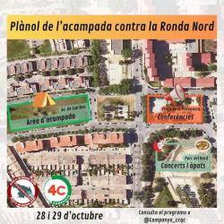 Acampada contra el Quart Cinturó a Sabadell