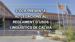 L’OCB presenta al·legacions al Reglament d’usos lingüístics de Calvià