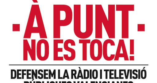 Concentració en defensa de la televisió i ràdio públiques valencianes