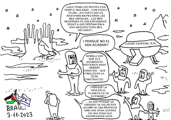 «...I aquí tenim les restes d'un temple inacabat...»
