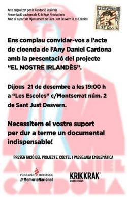"Daniel Cardona i Civit mereix un documental": presentació del projecte impulsat per Reeixida