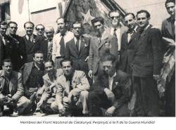 Membres del Front Nacional de Catalunya. Perpinyà, a la fi de la Guerra Mundial. FOTO: https://historiavibrant.cat