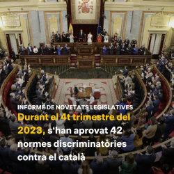 El govern espanyol de Sánchez perpetua la discriminació envers el catal