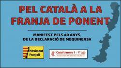 El Moviment Franjolí i el Casal Jaume I de Fraga pels 40 anys de la Declaració de Mequinensa