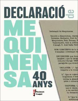 El Moviment Franjolí recorda els 40 anys de la Declaració de Mequinensa