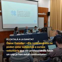 La Plataforma per la llengua considera insuficient el pla de la Generalitat de Catalunya per impulsar el català a la sanitat