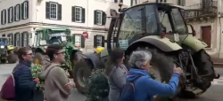 Tractorada a Menorca