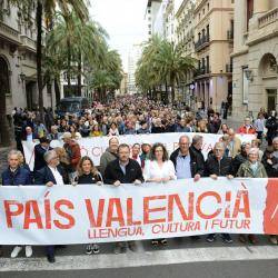 La commemoració de la batalla d'Almansa esdevé una mobilització en la defensa dels drets i llibertats del poble valencià