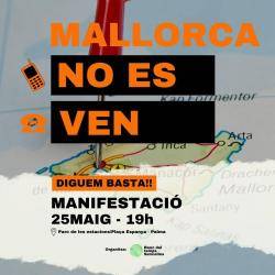 Manifestació a Palma contra la massificació turística