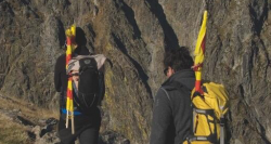 Fagot de sarments cap al cim del Canigó