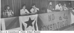 Acte contra la Constitució a Barcelona