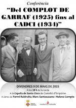 Commemoració del centenari del Complot de Garraf i la figura de Jaume Compte a Castelló d'Empúries