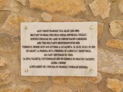 Sinaugura una placa dedicada a lindependentista  Francesc Vilà a lEspluga de Francolí