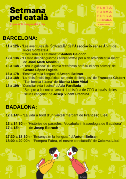 Reivindiquen la llengua a Catalunya en el marc de Sant Jordi amb una nova edició de la Setmana pel català