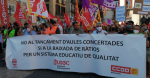 Gairebé mil treballadors de concertada es mobilitzen per lequiparació de jornada amb la pública