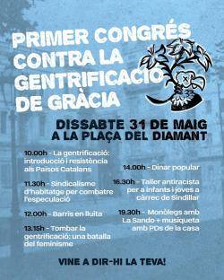 1r Congés contra la Gentrificació de la vila Gràcia