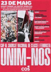 Debat sobre la unitat sindical a les Cotxeres de Sants