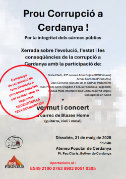 SOS Pirineus denuncia pressions per part dexcàrrecs polítics i convoca un acte públic a Bellver de Cerdanya