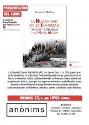 Presentació del llibre "La Humanidad en la tempestad. Tragedia y esperanzas en la II guerra mundial" a Granollers