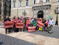 Clam de les entitats per l?habitatge públic i en suport a la lluita de les llogateres en vaga contra  La Caixa