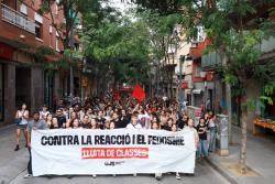 Més d'un miler de persones clamen contra la reacció i el feixisme als carrers de Badalona