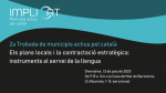 2a Trobada de Municipis Actius pel Català - Els plans locals i la contractació estratègica: instruments al servei de la llengua