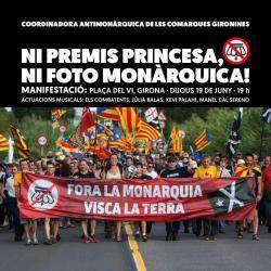 La Coordinadora Antimonàrquica convoca una manifestació per mostrar el rebuig a l'obligació de penjar el retrat del Rei 