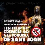 La Coordinadora Antimonàrquica de les Comarques Gironines convida a cremar la fotografia de Felip VI a les fogueres de Sant Joan