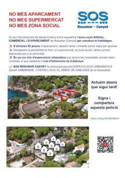 SOS Costa Brava fa costat a SOS Rosamar-Canyet contra la requalificació urbanística del nucli de Rosamar, a Santa Cristina d'Aro