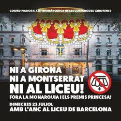 LANC i la CACGi preparen mobilitzacions contra les visites borbòniques de la setmana vinent