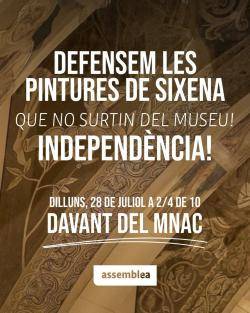 Concentració en defensa de les pintures de Sixena