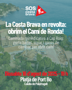 "SOS Costa Brava" reivindica l'obertura del Camí de Ronda amb una passejada popular a Calella de Palafrugell