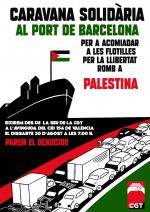 Caravana de la CGT País Valencià per donar suport a la Flotilla rumb a Gaza