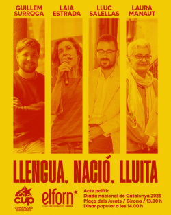 Poble Lliure i la Forja Nord-Oriental  anuncien  la seva participació als actes per la commemoració de la Diada Nacional 