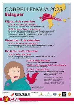 Programa del Correllengua 2025 a Balaguer