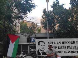 Homenatge al guerriller Josep Lluís Facerias a Nou Barris en el 68è aniversari del seu assassinat